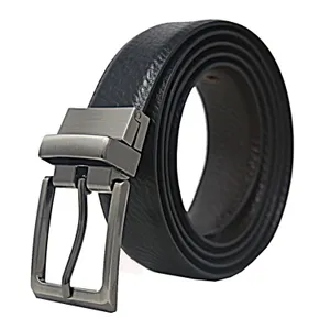 Men's Black Casual Leather Belt
