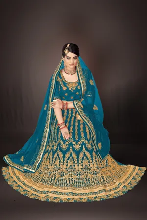 Buy TRENDMALLS Women's Embroidered Satin Net Lehenga Choli for Women I  Morpeach I Designer I New I Bridal I Navratri I Bollywood I Letest I  Stylish I Ready to wear I Lehenga