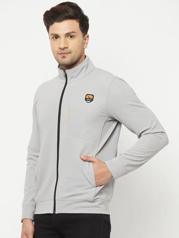 Glito Multicolor Solid With Neon Stripe Stretchable Regular Fit Gym Wear  Jacket/Upeer For Men