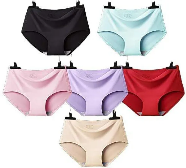 Women's Ice Silk Blend Invisible Lines No Show Hipster Panty