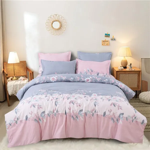 Bunkin 220 TC Cotton All Round Elastic Fitted Bedsheet with 2 Pillow Covers (72X78X Upto 10