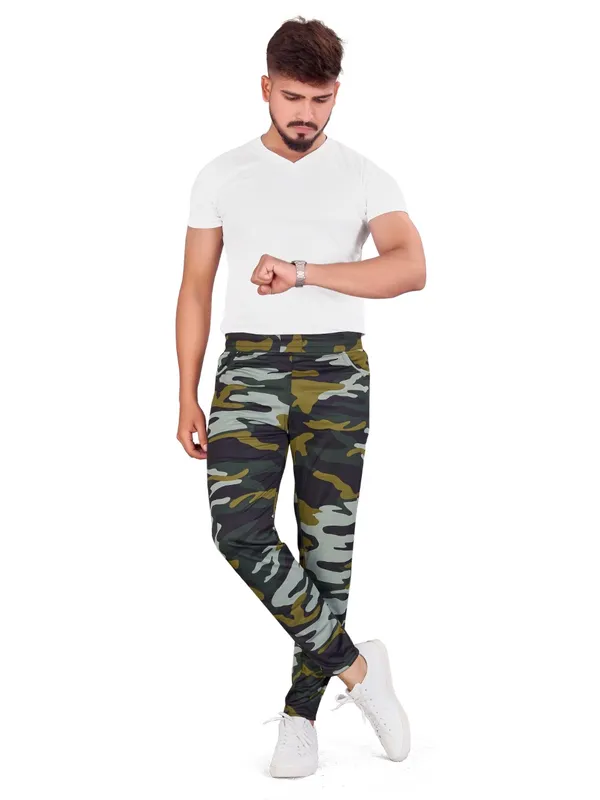 Army Military Bsf Crpf Soldier Uniform Style Olive Green Cargo Camouflage  Trouser Tactical Print Original Pants