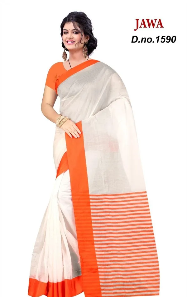 Black with White Linen Saree with Digital Floral Print – BharatSthali