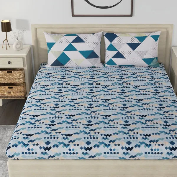 Huesland Huesland by Ahmedabad Cotton Cotton Bedsheets for King Size