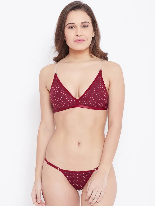 https://d1311wbk6unapo.cloudfront.net/NushopCatalogue/tr:f-webp,w-600,fo-auto/Maroon_Polka_Dotted_Non_Padded_Wirefree_Sheer_Strap_Bra___Tanga_Panty_Set_For_Women_IF7VNR1THM_2024-03-28_1.jpg__N-Gal