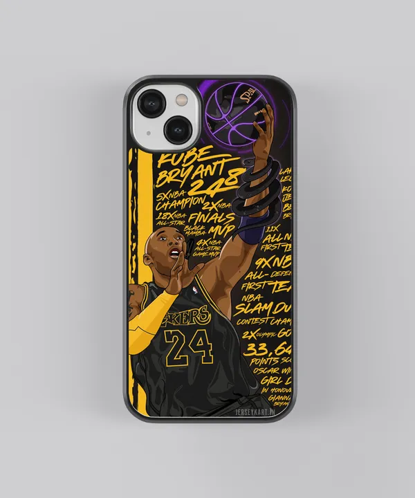 JERSEYKART NBA Kobe Bryant Premium Glass Phone Case TUFEN Glass