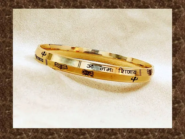Om namah clearance shivaya kada gold