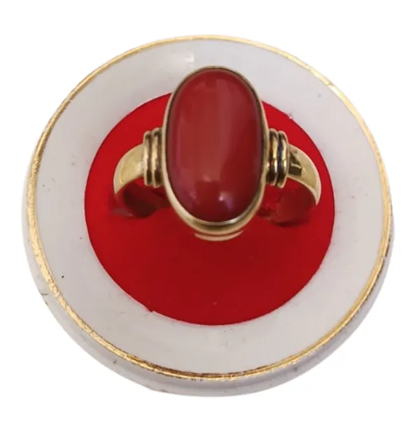 Red Coral Ring 4.8 Ct. Or 5.25 Ratti(Moonga/Munga Stone Adjustable Silver  Ring for Men Moonga by GEMS HUB (Red): Buy Online at Best Price in UAE -  Amazon.ae