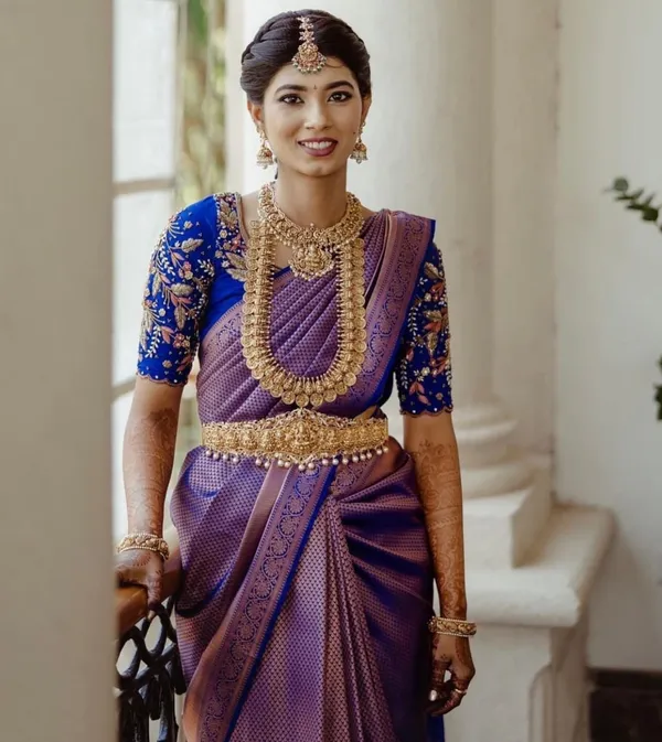 Purple Silk Saree With Blouse 221495