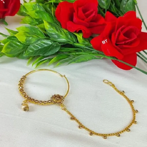 Gold plated hot sale nath