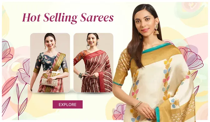 Buy Pure Linen Sarees Online | Beautiful Zari Sarees From Suta