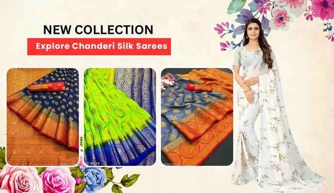 Buy Chandni Fancy Designed Sarees at Amazon.in