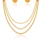 Gold Necklace (Round Earring)__JFL - Jewellery for Less