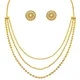 Gold Necklace (Floral Earring)__JFL - Jewellery for Less
