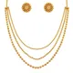 Gold Necklace (Stud Earring)__JFL - Jewellery for Less