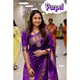 Purple__INDIAN LINEN SAREE
