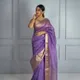 Purple__INDIAN LINEN SAREE