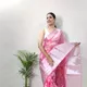 Baby Pink__INDIAN LINEN SAREE